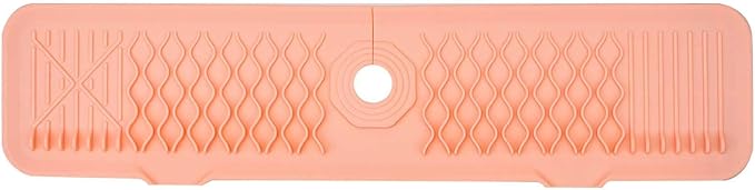 24 Inch Faucet Mat for Kitchen Sink Silicone Sink Splash Guard 5° Slope Faucet - Image 2