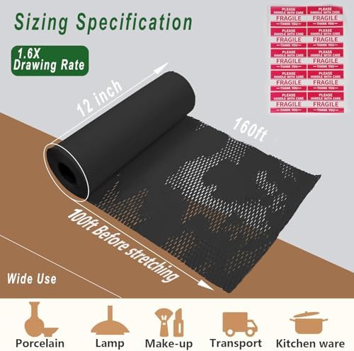 Honeycomb Packing Paper, Recyclable Moving Supplies Bubble Packing Wrap - Image 2