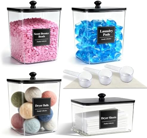 4 Pack Laundry Detergent Container Set by ZeadesignNewProductNewLife
