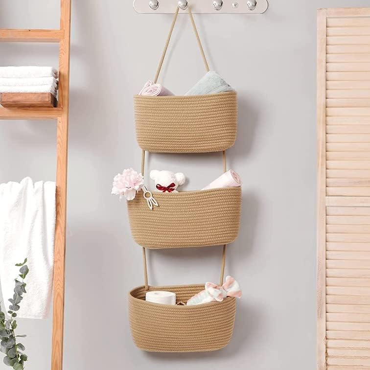 AARAINBOW Wall Hanging Cotton Baskets - Image 2