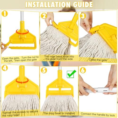 VOUBIEN Commercial Mop Industrial Cotton Mop - Image 7