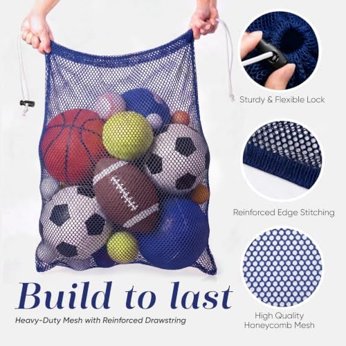 Mesh Equipment Bag, Adjustable, Cord Closure - Image 3