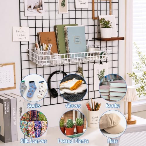 4 Pcs Grid Wall Baskets - Image 7