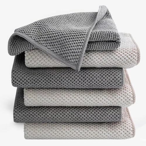 6Pack Barista Towels, Barista Microfiber Cloths, Coffee Cleaning Accessories by Cnyobvi