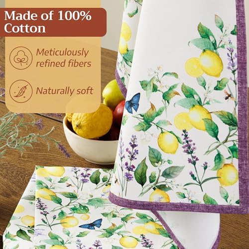 Maison d' Hermine Kitchen Towels Set of 2 Reusable 100% Cotton 27.50" x 20" - Image 4