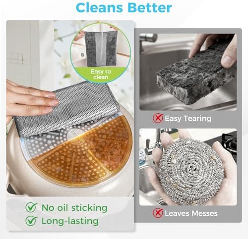 AIDEA Non Scratch Wire Dishcloth 24PK, Dish Cloths - Image 5