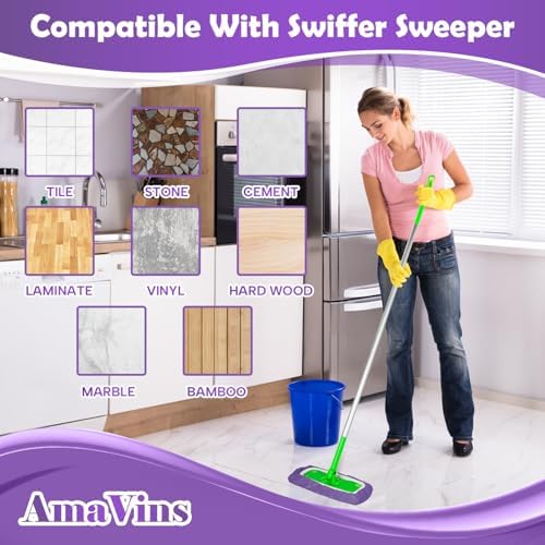 AmaVins 5 Pack Reusable Microfiber Mop Pads Compatible - Image 7