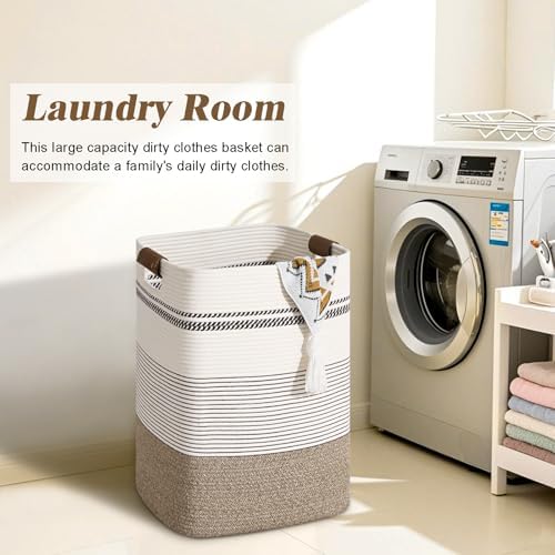 Laundry Hamper, 95L Tall Laundry Basket - Image 4