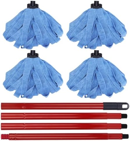 Microfiber Mop Cloth Heads Replacements: One Mop Handle by BeiLan