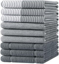 Homaxy 9 Pack Cotton Terry Premium Kitchen Towels, 18 x 28 in by Homaxy