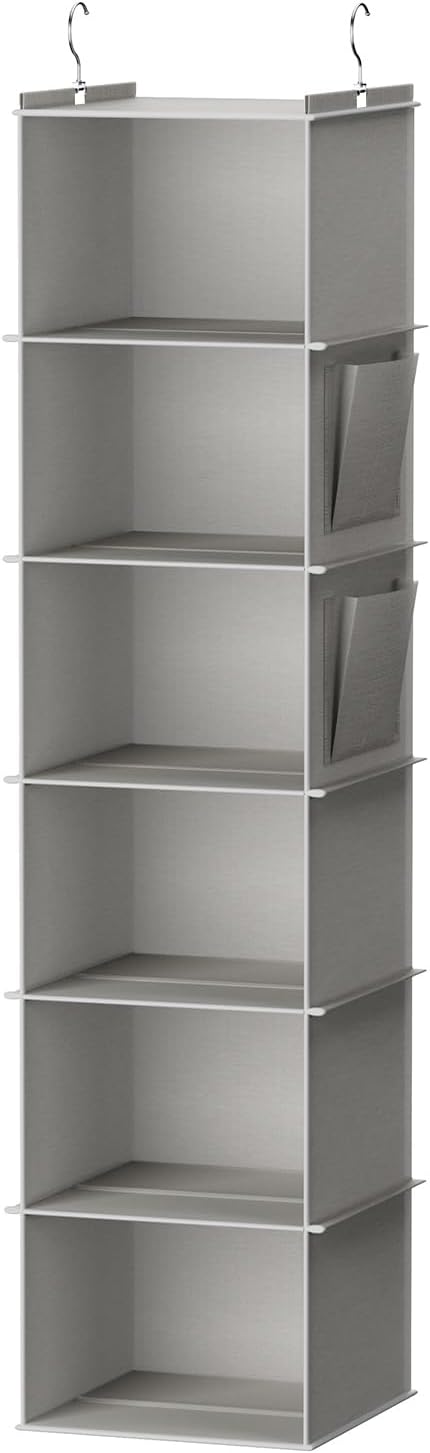 YOUDENOVA Hanging Closet Organizer and Storage, Light Grey | Breathable Fabric by YOUDENOVA