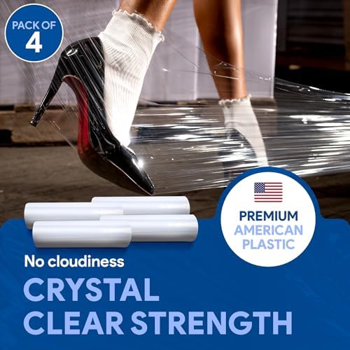 International Plastics Co. 4 Pack of 18'' Stretch Wrap - Image 3