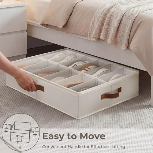 StorageWorks 2-Pack 24-Pair Under Bed Shoe Storage Organizer - Image 6