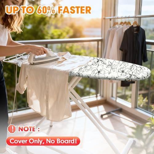 Ironing Board Cover and Pad, 21x57 Extra Large, Scorch Resistant - Image 2
