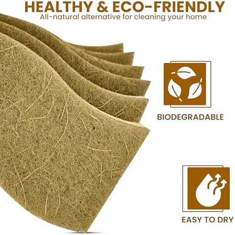 Natural Kitchen Sponge –12-Pack Biodegradable Sponges - Image 6