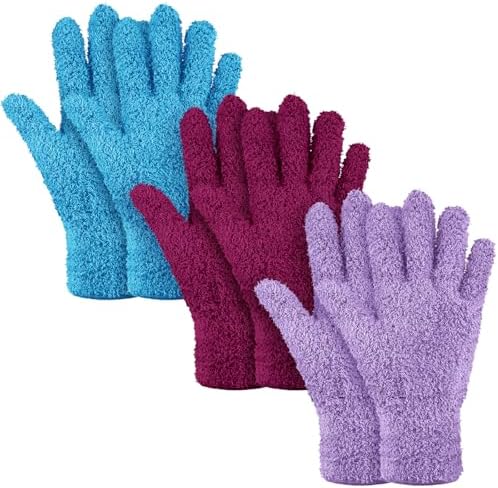 Patelai 3 Pairs Microfiber Dusting Gloves by Patelai