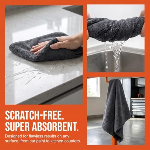Cleaning Towels, Suitable for Home Kitchens, and Car Detailing, 2 Pack - Image 6