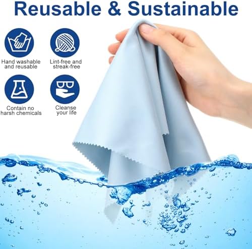 Frienda 12 Pack Large Glass Cleaning Cloth - Image 3