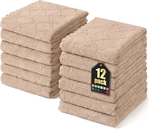 Homaxy 12 Pack Super Soft Absorbent Dish Towels by Homaxy