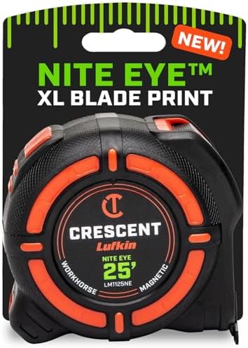 Crescent Lufkin 25 Ft. WORKHORSE NITE EYE Magnetic Tape Measure | LM1125NE by Unknown