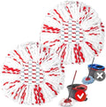 Spin Mop Replacement Heads for O-Cedar EasyWring 1-Tank, Microfiber 2-Pack by MXZONE