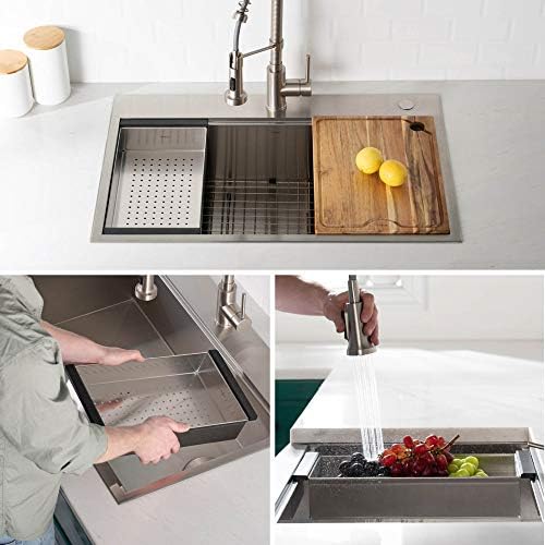 KRAUS Stainless Steel 16.75 in Workstation Sink Colander CS-6 - Image 5