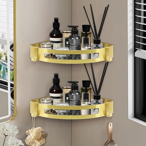 NearMoon Bathroom Shower Caddy 2 Pack, 304 Stainless Steel Shower Organizer - Image 2
