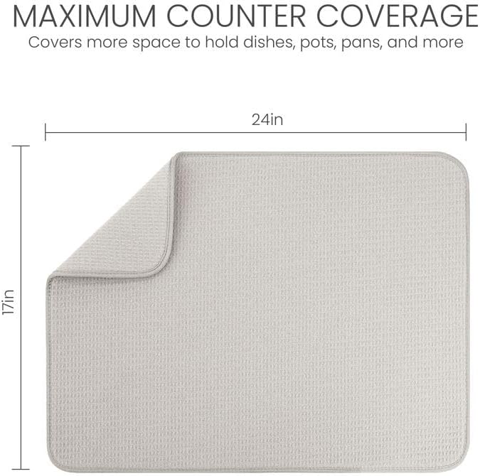 Bellemain Dish Drying Mat, Drying Matt Kitchen Counter - Image 2