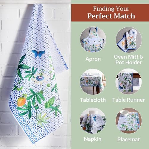 Maison d' Hermine Kitchen Towels Set of 3 Reusable 100% Cotton 27.50" x 20" - Image 6