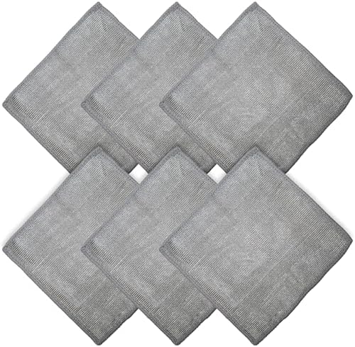 WHOOSH! Microfiber Glasses & Screen Cleaning Cloth, 6 Pack by WHOOSH