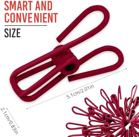 30 Pack Red Chip Bag Clips for Food - Image 2