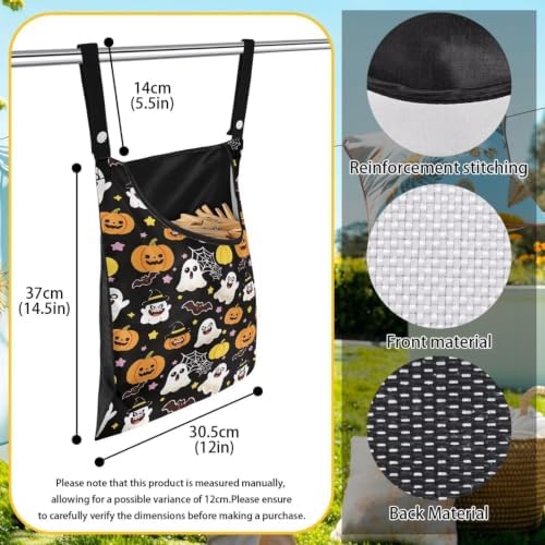 Halloween Ghost Clothespin Organizer Bag - Image 6