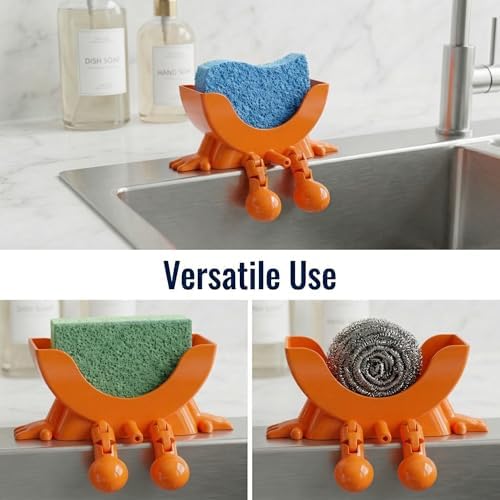 Cute Smiley Sponge Holder, Kitchen Sink Caddy - Image 5