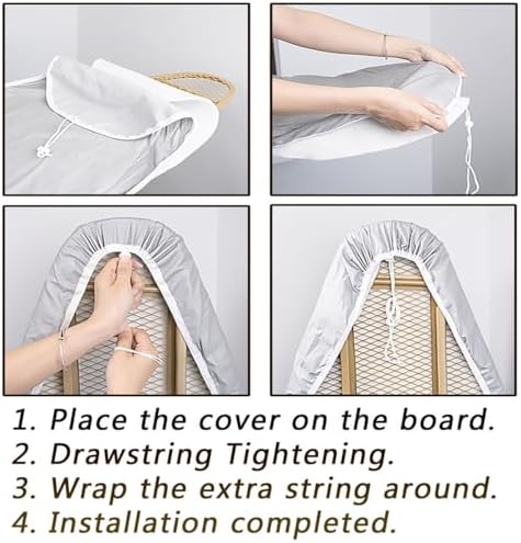 36x13in 38x13in 43x14in 48x15in Cotton Ironing Board Cover and Thick Pads - Image 7