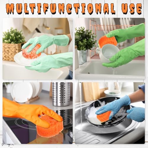 FillTouch Halloween Pumpkin 3 Pcs Scrub Sponge - Image 4