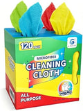 GLIMGLINT Microfiber Cleaning Cloth 120 Pack, Reusable Paper Towels 11 x 9 by Unknown