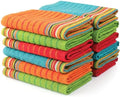 100% Cotton Salsa Kitchen Towels – 12 Pack Dish Towels, Durable Weave Waffle by AshtonSheets