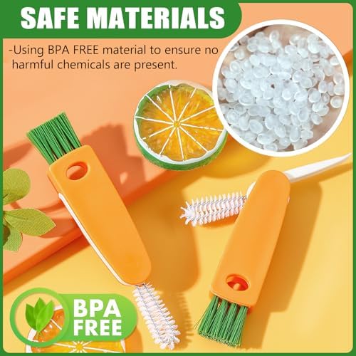 Cup Lid Gap Cleaning Brush 3PCS Bottle Brushes 3 in 1 Cup Lid Gap Cleaner - Image 7