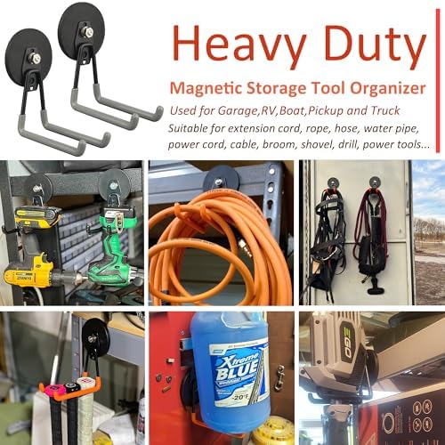ULIBERMAGNET Magnetic Hooks, Heavy Duty Magnet Hooks, Large Manget - Image 5