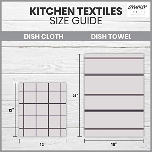 AMOUR INFINI Kitchen Towels Pack of 4 - Image 4
