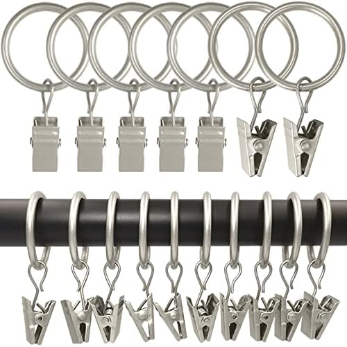 LLPJS 100 Pack Curtain Rings by LLPJSCurtainRingsClipHooks
