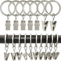 LLPJS 100 Pack Curtain Rings by LLPJSCurtainRingsClipHooks
