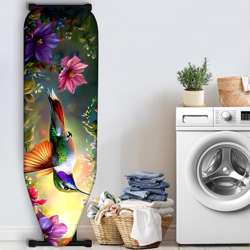 Nuxovilar Hummingbird Flowers Ironing Board Cover 15x54 Polyester - Image 3
