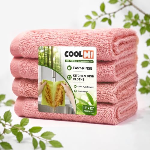 COOLMI Kitchen Dish Cloths, Easy-Rinse Dish Towels by COOLMI