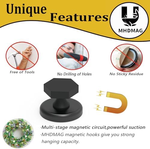 Magnetic Hooks Heavy Duty 140lbs - Image 5