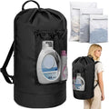 150L Laundry Bag Backpack with 3 Sizes Mesh Wash Bags and Shoulder Straps by WELIDAY