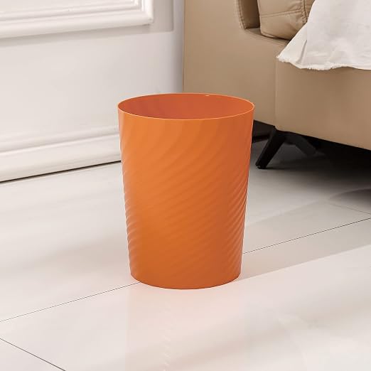 UUJOLY Plastic Small Bathroom Trash Can Wastebasket Garbage Can, Laundry Room - Image 2