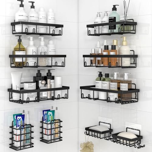 Liuoud 10 Pack Shower Caddy for Inside shower by Liuoud