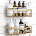 EUDELE Shower Caddy 2 Pack, Adhesive Organizer by EUDELE
