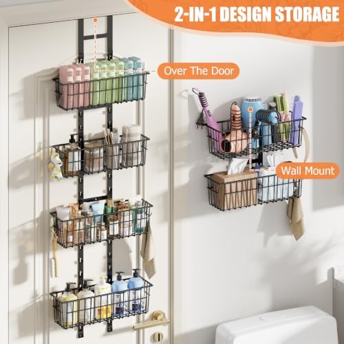 Hongtamoya Over The Door Organizer, Adjustable Hanging Door Organizer - Image 4